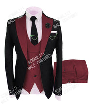 Load image into Gallery viewer, Custom Made 3-Piece Smoking Blazer Casual Business Gentlemen Groom Suit