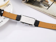 Load image into Gallery viewer, Unisex Genuine Leather Band Couple Quartz Minimalist Black White Clock