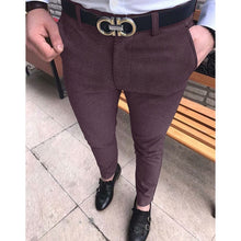 Load image into Gallery viewer, Men's Fashion Casual Pants Social Business Slim Fit Tight Long Trousers
