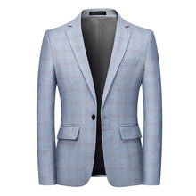 Load image into Gallery viewer, Men's Fashion Spring and Autumn Casual Plaid Blazer