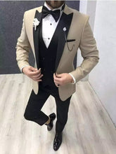 Load image into Gallery viewer, Custom Made 3-Piece Smoking Blazer Casual Business Gentlemen Groom Suit