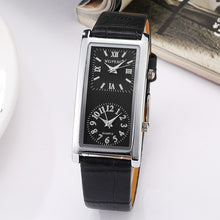 Load image into Gallery viewer, Unisex Genuine Leather Band Couple Quartz Minimalist Black White Clock
