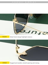 Load image into Gallery viewer, Women's Oversize Rimless Square Bee Sunglasses Glasses Gradient UV400