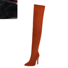 Load image into Gallery viewer, Woman Over the knee boots thin high heel sexy Party Boots