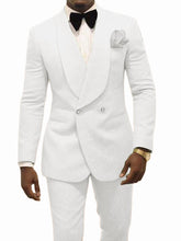 Load image into Gallery viewer, White Tuxedos Shawl Lapel Suits 2PCS