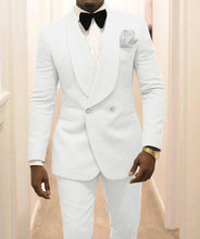 Load image into Gallery viewer, White Tuxedos Shawl Lapel Suits 2PCS