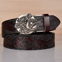Load image into Gallery viewer, Men's Automatic Ratchet Leather Belt