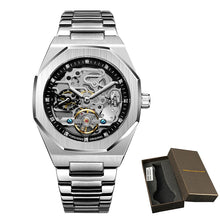 Load image into Gallery viewer, Luxury Automatic Mechanical Stainless Steel Men's Fashion Business Skeleton Wristwatch