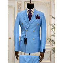 Load image into Gallery viewer, Double Breasted Slim Fit Men Suits