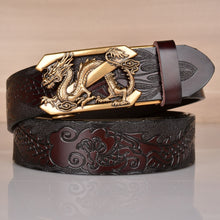 Load image into Gallery viewer, Men's Automatic Ratchet Leather Belt