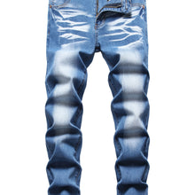 Load image into Gallery viewer, Men&#39;s Slim Fit Stretch Jeans Ripped Skinny Jeans For Men, Distressed Straight Leg Fashion Comfort Flex Waist Pants

