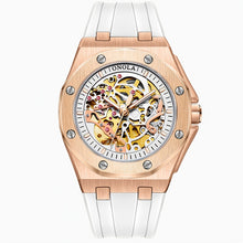 Load image into Gallery viewer, Men&#39;s Luxury Watch Mechanical Skeleton Hollow Automatic, No Battery, Hollow Automatic Mechanical Watch Tape Large Dial Male  Luminous Watch, Give Friends, Couples, Fathers, Boyfriends Gifts

