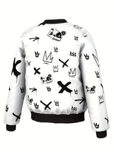 Load image into Gallery viewer, Stylish Full Zip Bomber Jacket
