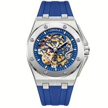 Load image into Gallery viewer, Men&#39;s Luxury Watch Mechanical Skeleton Hollow Automatic, No Battery, Hollow Automatic Mechanical Watch Tape Large Dial Male  Luminous Watch, Give Friends, Couples, Fathers, Boyfriends Gifts
