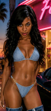Load image into Gallery viewer, Denim Print Swimwear &amp; Outfits
