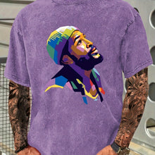 Load image into Gallery viewer, Marvin Gaye Graphic Print Cotton T-shirt Men&#39;s Fashion Casual Short Sleeve Crew Neck
