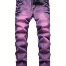 Load image into Gallery viewer, Men&#39;s Regular Fit Mid-Waist Slim Leg Stretch Denim Jeans - Soft, Comfortable,  - Machine Washable and Easy Care
