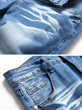 Load image into Gallery viewer, Men&#39;s Slim Fit Stretch Jeans Ripped Skinny Jeans For Men, Distressed Straight Leg Fashion Comfort Flex Waist Pants
