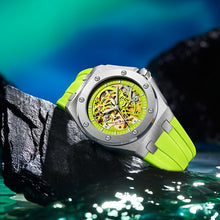 Load image into Gallery viewer, Men&#39;s Luxury Watch Mechanical Skeleton Hollow Automatic, No Battery, Hollow Automatic Mechanical Watch Tape Large Dial Male  Luminous Watch, Give Friends, Couples, Fathers, Boyfriends Gifts
