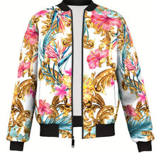 Load image into Gallery viewer, Stylish Baroque Floral Bomber Jacket
