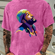Load image into Gallery viewer, Marvin Gaye Graphic Print Cotton T-shirt Men&#39;s Fashion Casual Short Sleeve Crew Neck
