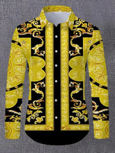 Load image into Gallery viewer, Print shirt for men, long-sleeved cardigan, autumn fashion casual wear, high-quality
