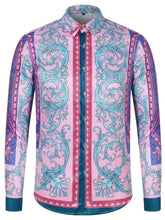 Load image into Gallery viewer, Print shirt for men, long-sleeved cardigan, autumn fashion casual wear, high-quality
