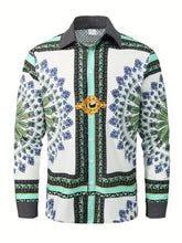 Load image into Gallery viewer, Print shirt for men, long-sleeved cardigan, autumn fashion casual wear, high-quality
