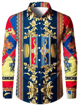 Load image into Gallery viewer, Print shirt for men, long-sleeved cardigan, autumn fashion casual wear, high-quality
