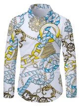 Load image into Gallery viewer, Print shirt for men, long-sleeved cardigan, autumn fashion casual wear, high-quality
