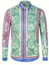 Load image into Gallery viewer, Print shirt for men, long-sleeved cardigan, autumn fashion casual wear, high-quality
