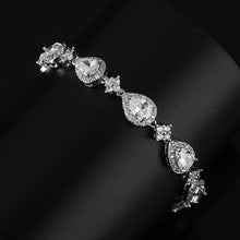 Load image into Gallery viewer, Light Luxury  Women's Bracelet High Quality Shining Full Zircon Drop-shaped
