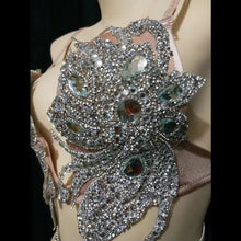 Load image into Gallery viewer, Gold Silver Rhinestones Bikini Set
