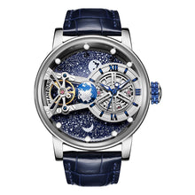 Load image into Gallery viewer, Celestial Series Men&#39;s Luxury Fully Automatic Steel Band Watch Waterproof Lightweight Glass Pointer Flywheel Gentleman Fashion
