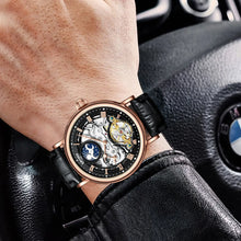 Load image into Gallery viewer, Luxury Leather Strap Watch Tourbillon Alloy Waterproof Men&#39;s Watch
