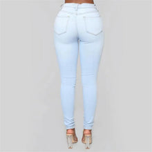 Load image into Gallery viewer, Women's High Waist Slim Jeans
