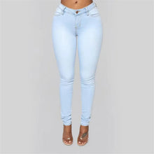 Load image into Gallery viewer, Women's High Waist Slim Jeans
