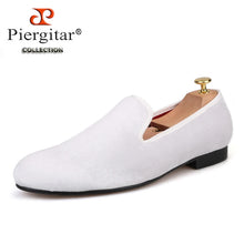 Load image into Gallery viewer, Piergitar Handmade Multiple Colors Velvet Plain Loafers

