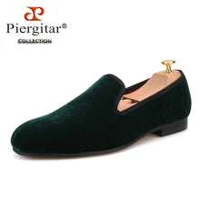Load image into Gallery viewer, Piergitar Handmade Multiple Colors Velvet Plain Loafers
