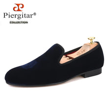 Load image into Gallery viewer, Piergitar Handmade Multiple Colors Velvet Plain Loafers

