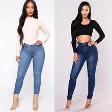 Load image into Gallery viewer, Women's High Waist Slim Jeans
