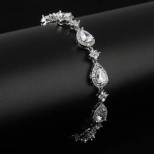 Load image into Gallery viewer, Light Luxury  Women's Bracelet High Quality Shining Full Zircon Drop-shaped
