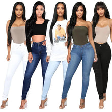 Load image into Gallery viewer, Women's High Waist Slim Jeans
