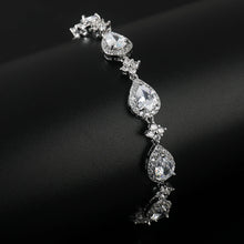 Load image into Gallery viewer, Light Luxury  Women's Bracelet High Quality Shining Full Zircon Drop-shaped
