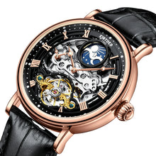 Load image into Gallery viewer, Luxury Leather Strap Watch Tourbillon Alloy Waterproof Men&#39;s Watch
