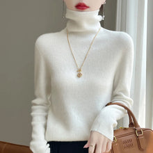 Load image into Gallery viewer, Women's Pullover High-Neck Sweater, High-Elasticity, Fashionable And Comfortable Long-Sleeved
