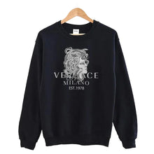 Load image into Gallery viewer, Men's Round Neck Sweatshirt + Sweatpants Luxury Print
