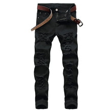 Load image into Gallery viewer, Hole Denim Pants Men's Jeans
