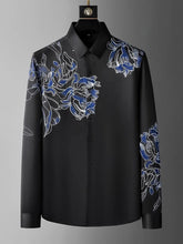 Load image into Gallery viewer, Luxury Flower Shirts Men Long Sleeve Slim Casual Shirts Business Social Dress Shirts
