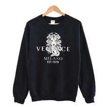 Load image into Gallery viewer, Men's Round Neck Sweatshirt + Sweatpants Luxury Print
